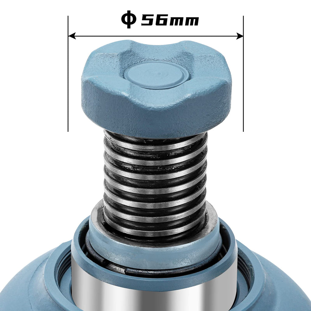 BAOSHISHAN 4 Ton Double Ram Bottle Jack 10.43" to 24" Lift Range