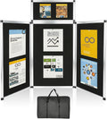 3+1 Panel Trade Presentation Board, 70.8" x 35.4" Folding Display Board