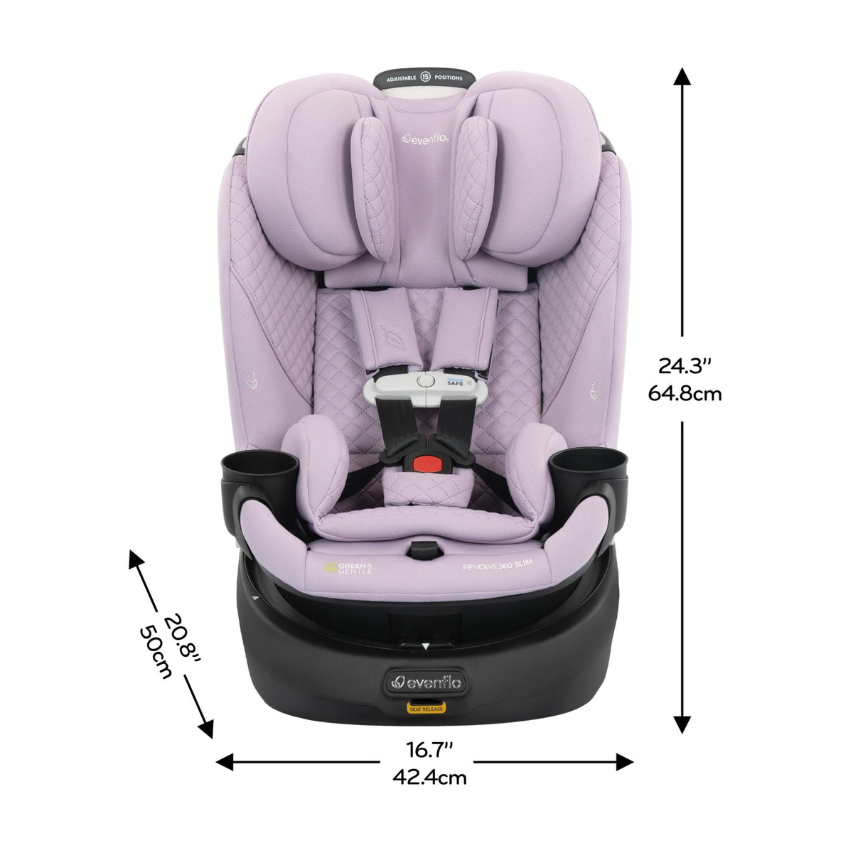 Evenflo Revolve360 Slim 2-in-1 Rotating Car Seat