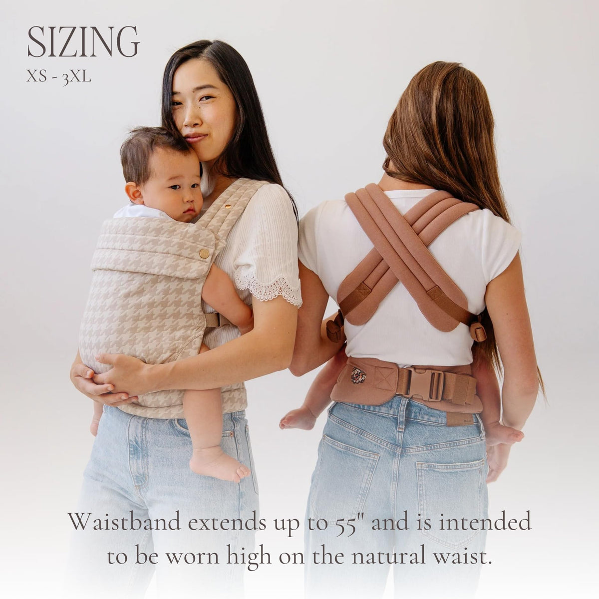 MabÄ Monarch Ergonomic Baby Carrier â Premium Cotton Soft Structured Newborn to Toddler Carrier with Hip-Healthy Design, 3 Carry Positions (9-46 lbs), Lightweight & Breathable, (Ivory)