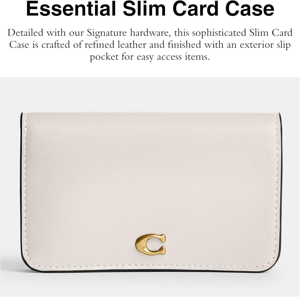 Refined Calf Leather Essential Slim Card Case
