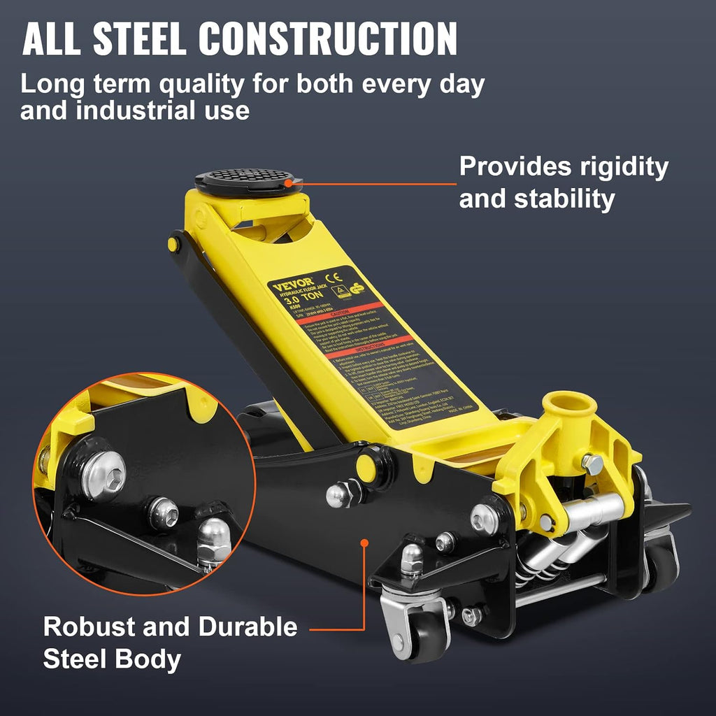 VEVOR 3 Ton Low Profile Floor Jack