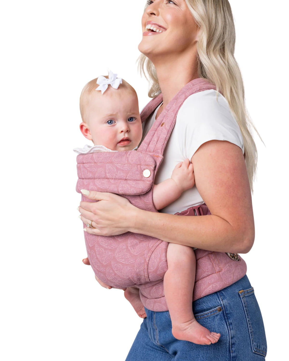 MabÄ Monarch Ergonomic Baby Carrier â Premium Cotton Soft Structured Newborn to Toddler Carrier with Hip-Healthy Design, 3 Carry Positions (9-46 lbs), Lightweight & Breathable, (Ivory)