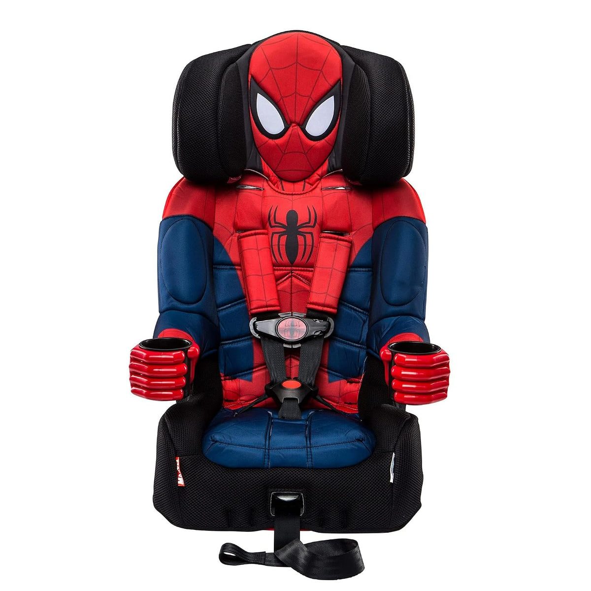 KidsEmbrace 2-in-1 Car Seat | Forward-Facing Harness (26.5â65 lbs) & Booster Mode (40â100 lbs) | Latch | Premium Fit with Multi-Position Headrest, Harness & Recline - Marvel Spider-Man