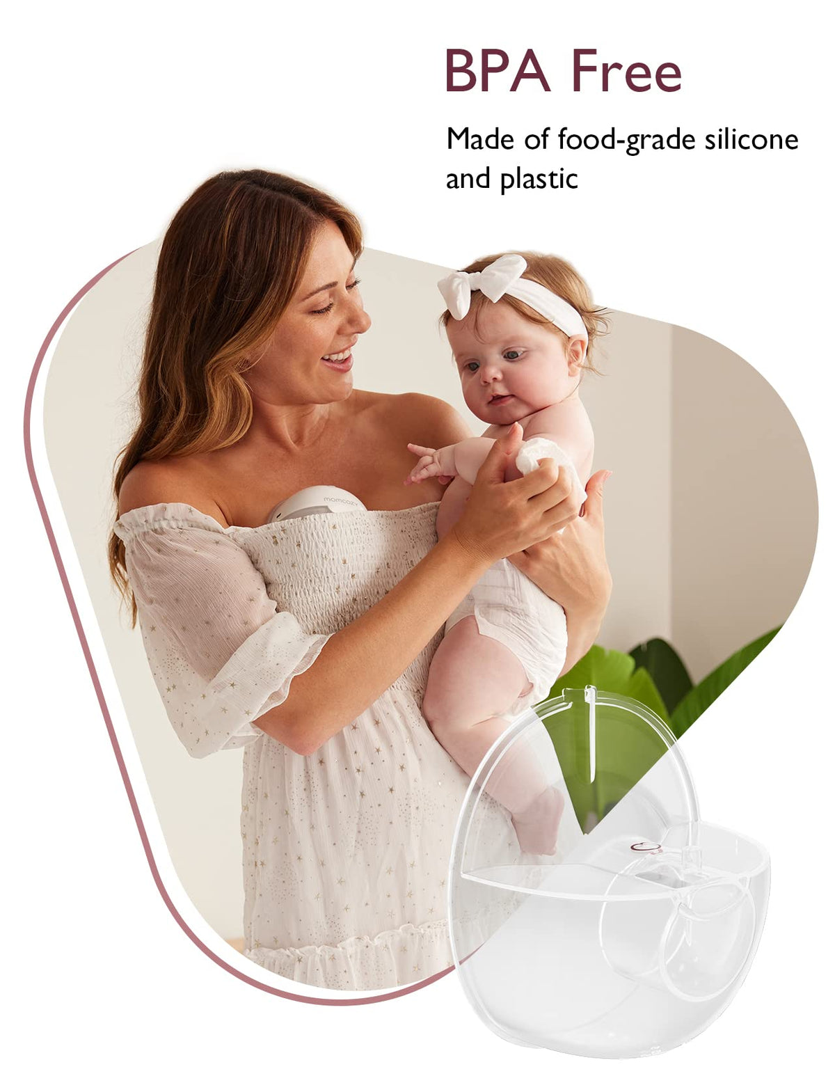 Momcozy M5 Lite Hands-Free Wearable Breast Pump, DoubleFit Flange for Baby-Like Comfort, 3 Modes & 9 Suction Levels, No Flange Insert or Hard Carry Case, 24mm, 2-Pack, Cozy Red