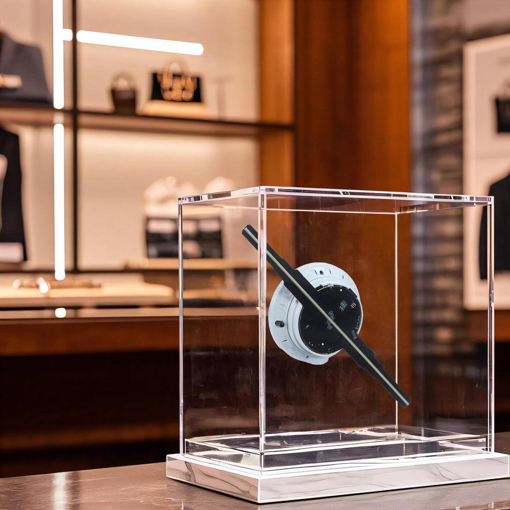 Missyou 3D Hologram Fan Display Cabinet with WiFi, Shelf and Speaker