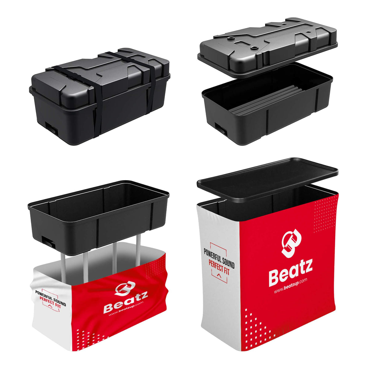 LookOurWay Customizable Square Trade Show Podium, Includes, Custom
