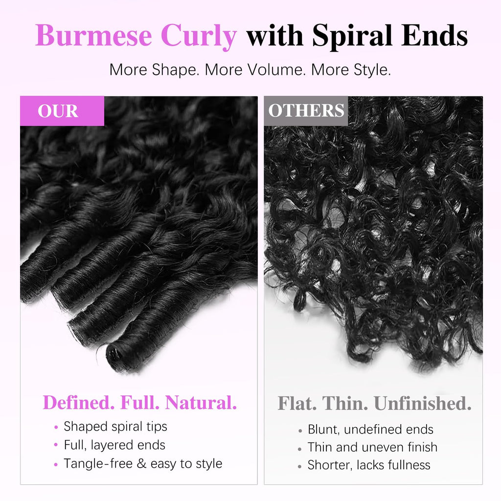 Liqusee 7x6 Burmese Curly Glueless Wigs Human Hair Pre Plucked Pre Cut 250% Density Drawstring Wig for Black Women 7x6 HD Lace Front Wigs Human Hair Glueless Wear and Go Natural Color 24 Inch