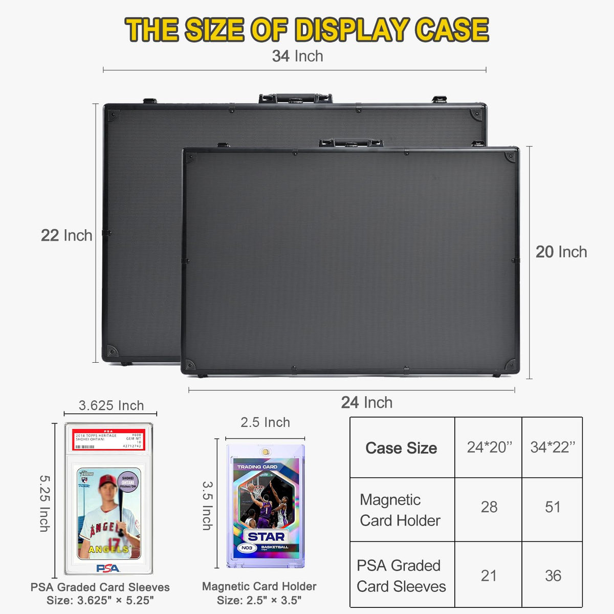 2 Pcs Trade Show Display Case â 34"x22" Large Tabletop Showcase