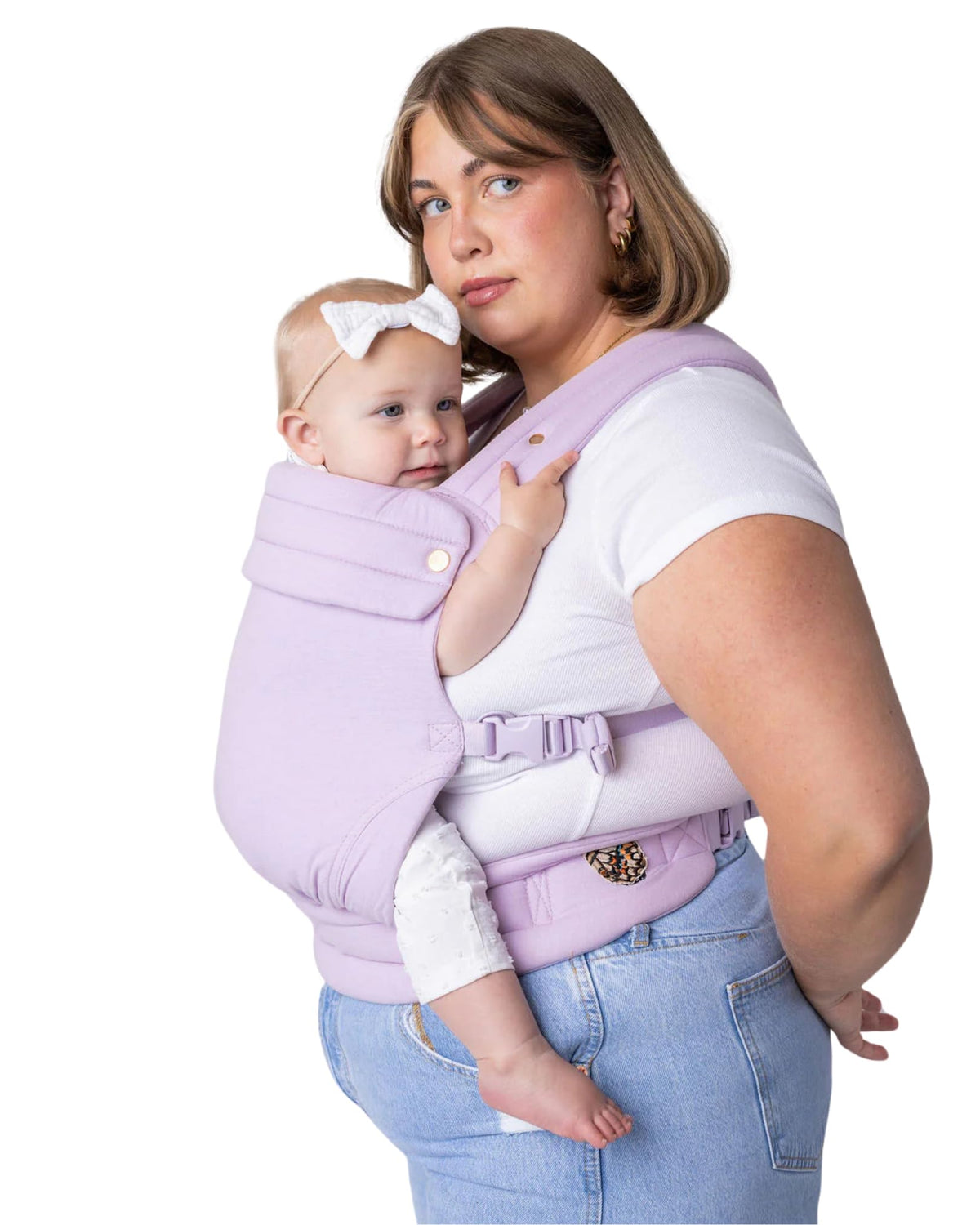 MabÄ Monarch Ergonomic Baby Carrier â Premium Cotton Soft Structured Newborn to Toddler Carrier with Hip-Healthy Design, 3 Carry Positions (9-46 lbs), Lightweight & Breathable, (Ivory)