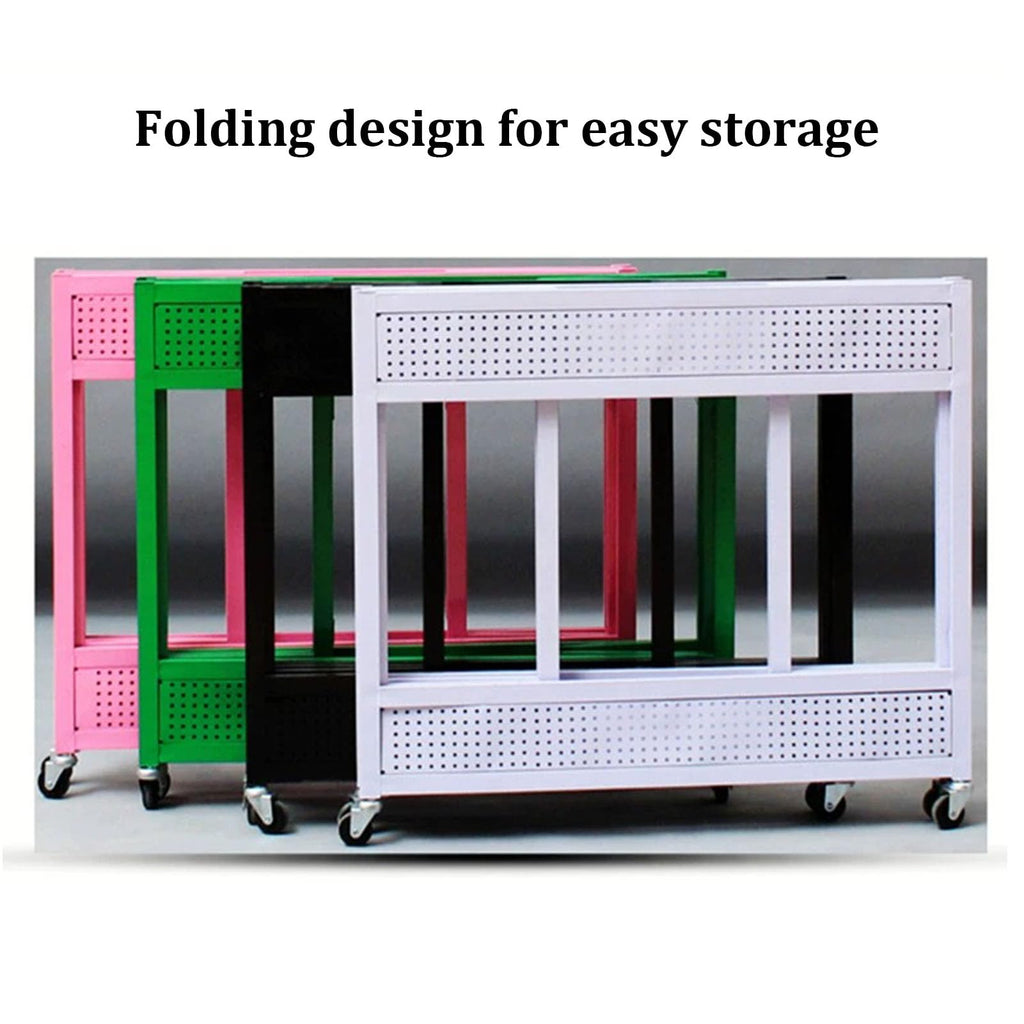 Mobile Portable Promotion Counter Tableï¼trade Show Podium Table Display Exhibition Counter Standï¼supermarket Demo Metal Display Banner Stand Reception Event Desk ï¼multi-purpose Flower Shelf