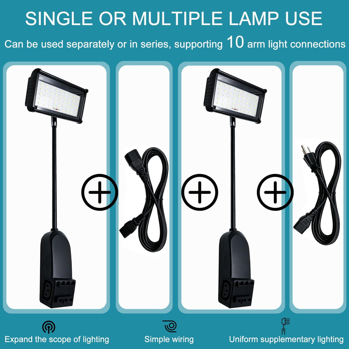 Trade Show Lights LED Display and Exhibit Arm Lighting,Full Accessories