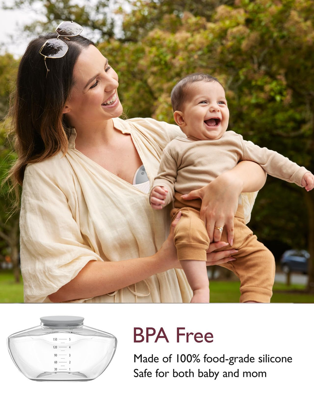Momcozy Breast Pump Hands-Free Upgraded Mobile Flow M9 24mm, 2Pcs Cozy Red