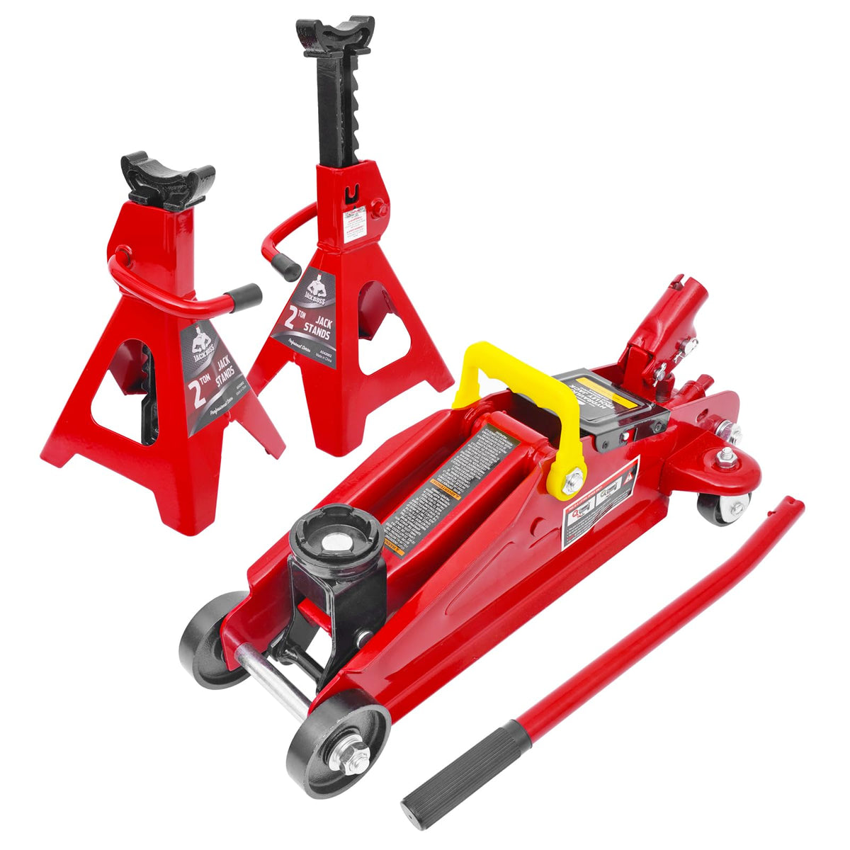 Jack Boss 3 Ton Hydraulic Floor Jack, 6000 LBS Capacity Car Jack, Lifting Range 5.8"-21" Portable Service Lift Jack for Cars, SUVs, Trucks, Blue
