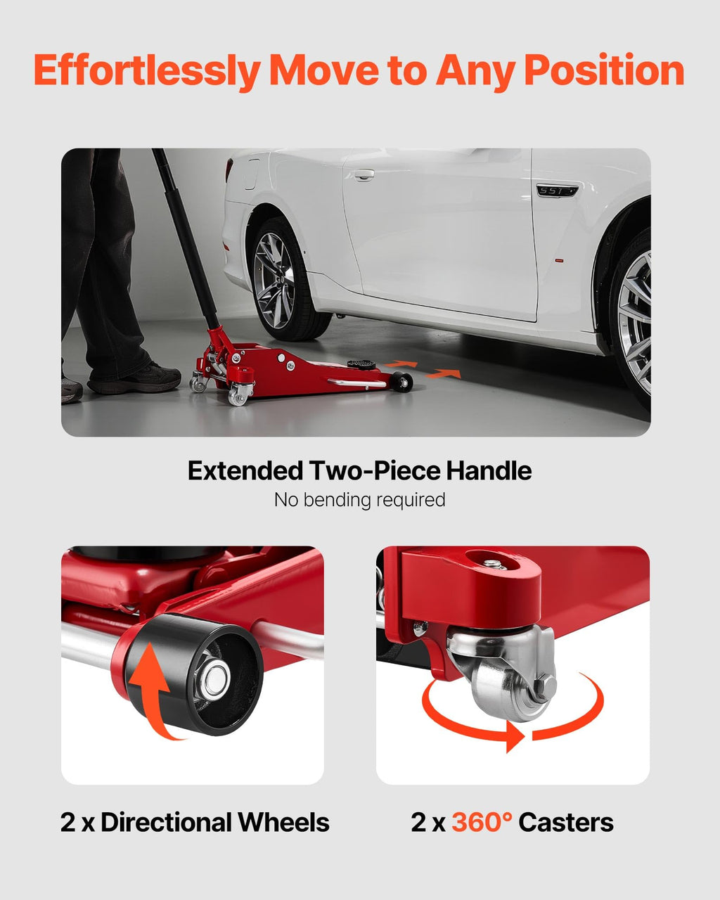 VEVOR 3 Ton Low Profile Floor Jack