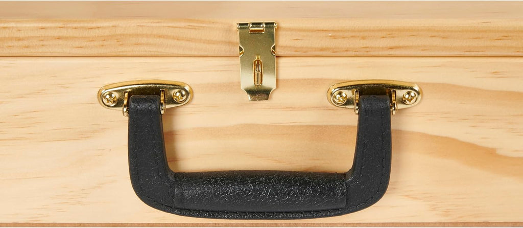 SSWBasics 36-Inch Portable Natural Pine Wood Countertop Display Case - Showcase Your Items in Style with a 24" W x 36" L x 4" D Elegant and Versatile Display Box