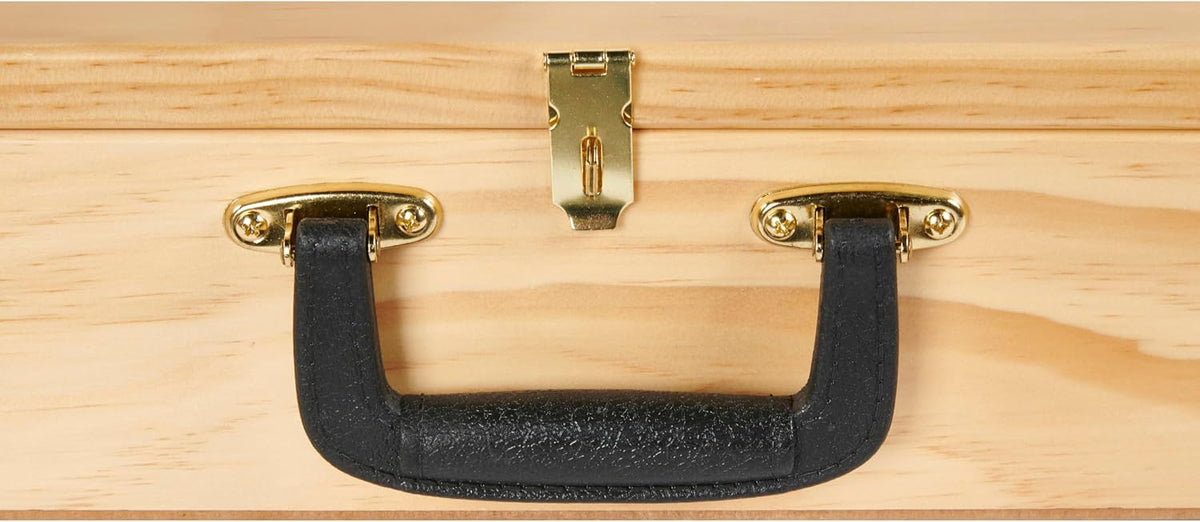 SSWBasics 36-Inch Portable Natural Pine Wood Countertop Display Case - Showcase Your Items in Style with a 24" W x 36" L x 4" D Elegant and Versatile Display Box
