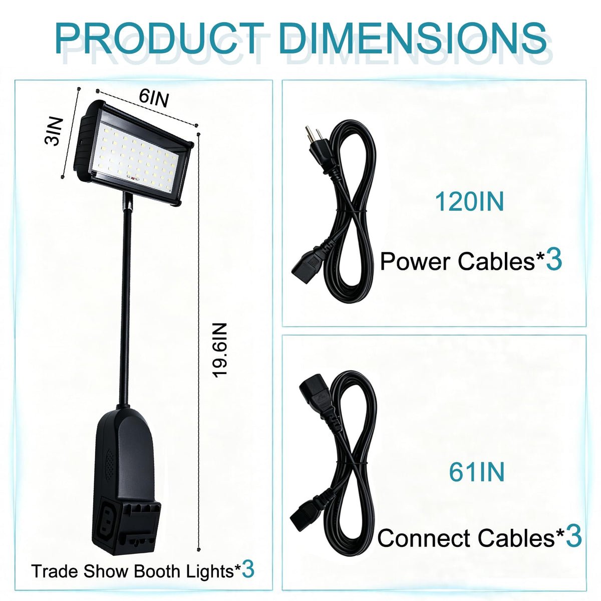Trade Show Lights LED Display and Exhibit Arm Lighting,Full Accessories