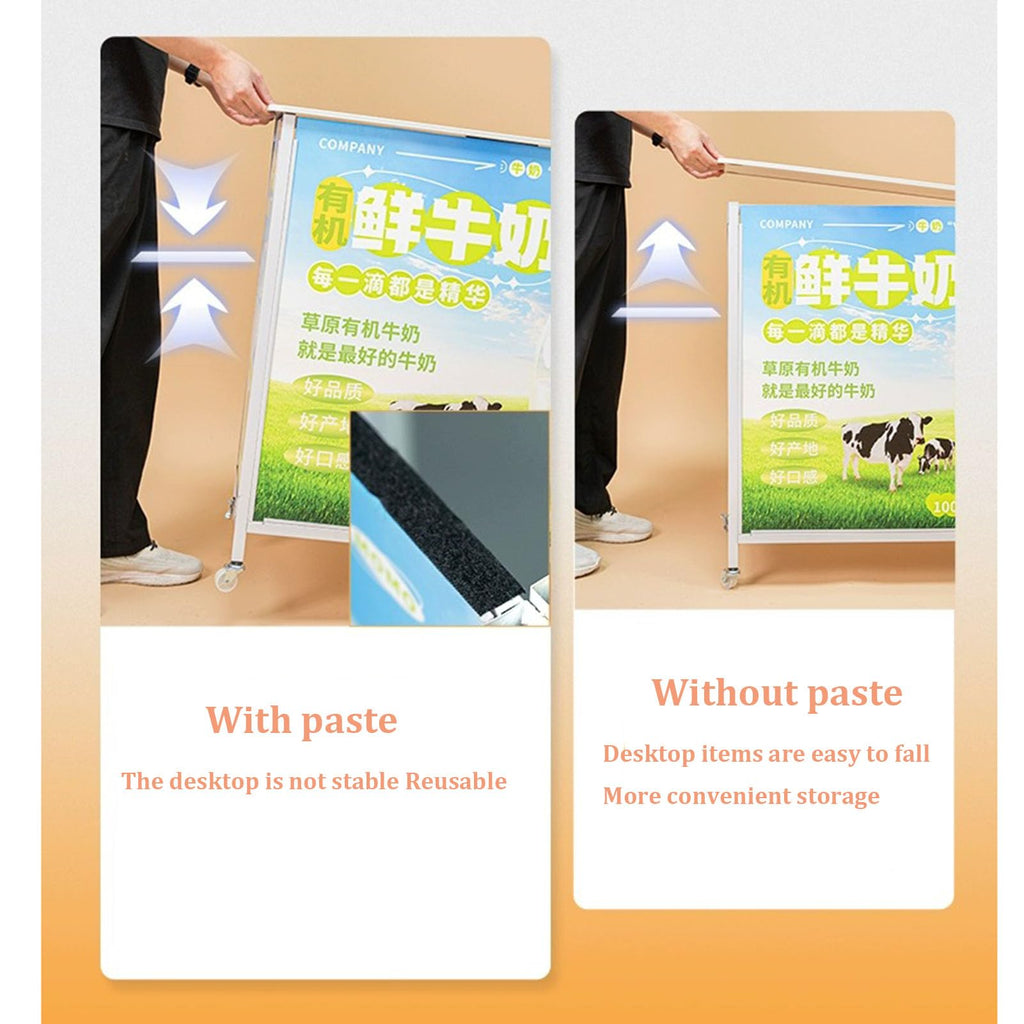 Mobile Portable Promotion Counter Tableï¼fold Supermarket Tasting Table Trade Show Podium Table Display Exhibition Counter Standï¼metal Advertising Display Banner Stand Reception Event Desk