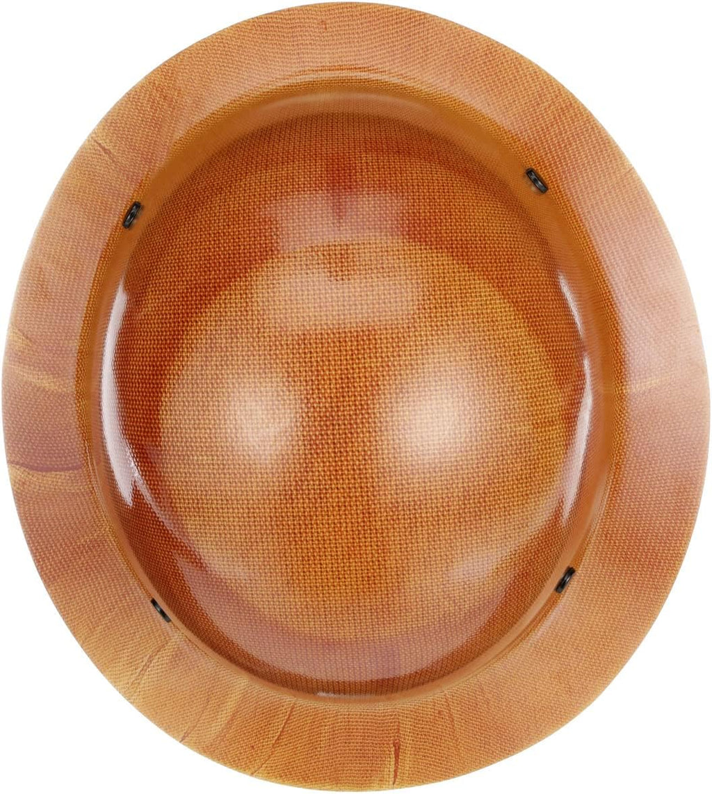 MSA Skullgard Full-Brim Hard Hat with Suspension - Non-Slotted Cap, Made of Phenolic Resin, Radiant Heat Loads up to 350F, Standard Size Hard Hat | Fas-Trac III Ratchet Suspension