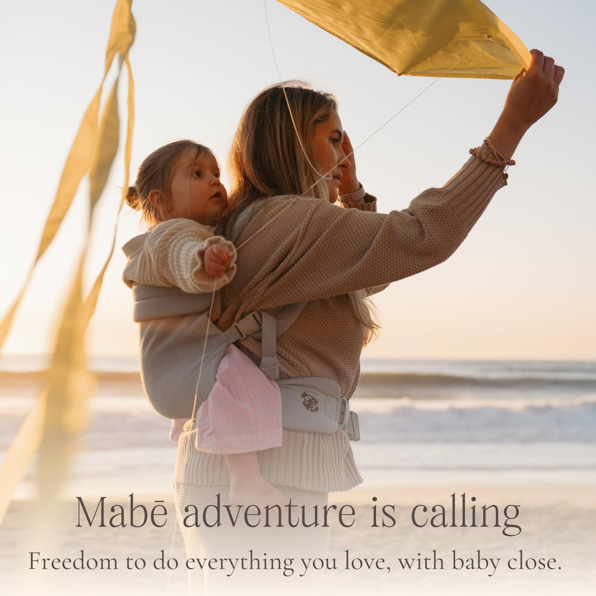 MabÄ Monarch Ergonomic Baby Carrier â Premium Cotton Soft Structured Newborn to Toddler Carrier with Hip-Healthy Design, 3 Carry Positions (9-46 lbs), Lightweight & Breathable, (Ivory)