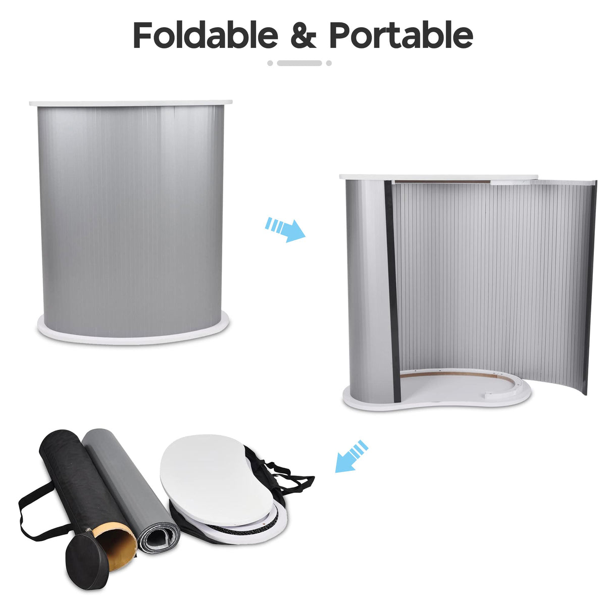 Yescom 2 Set Portable Podium Counter Tables