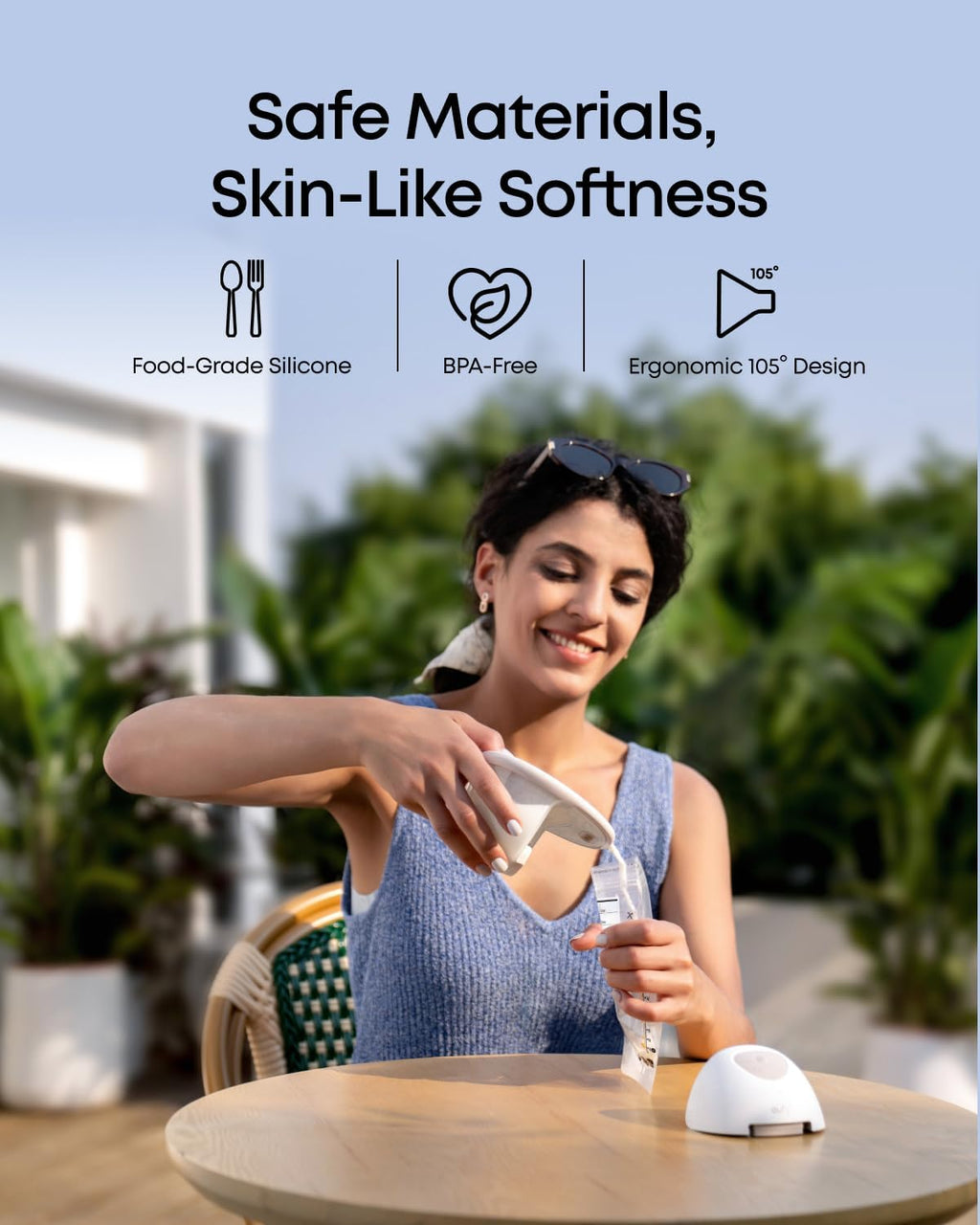 eufy Heated Wearable Breast Pump E20, Hands-Free, App Control