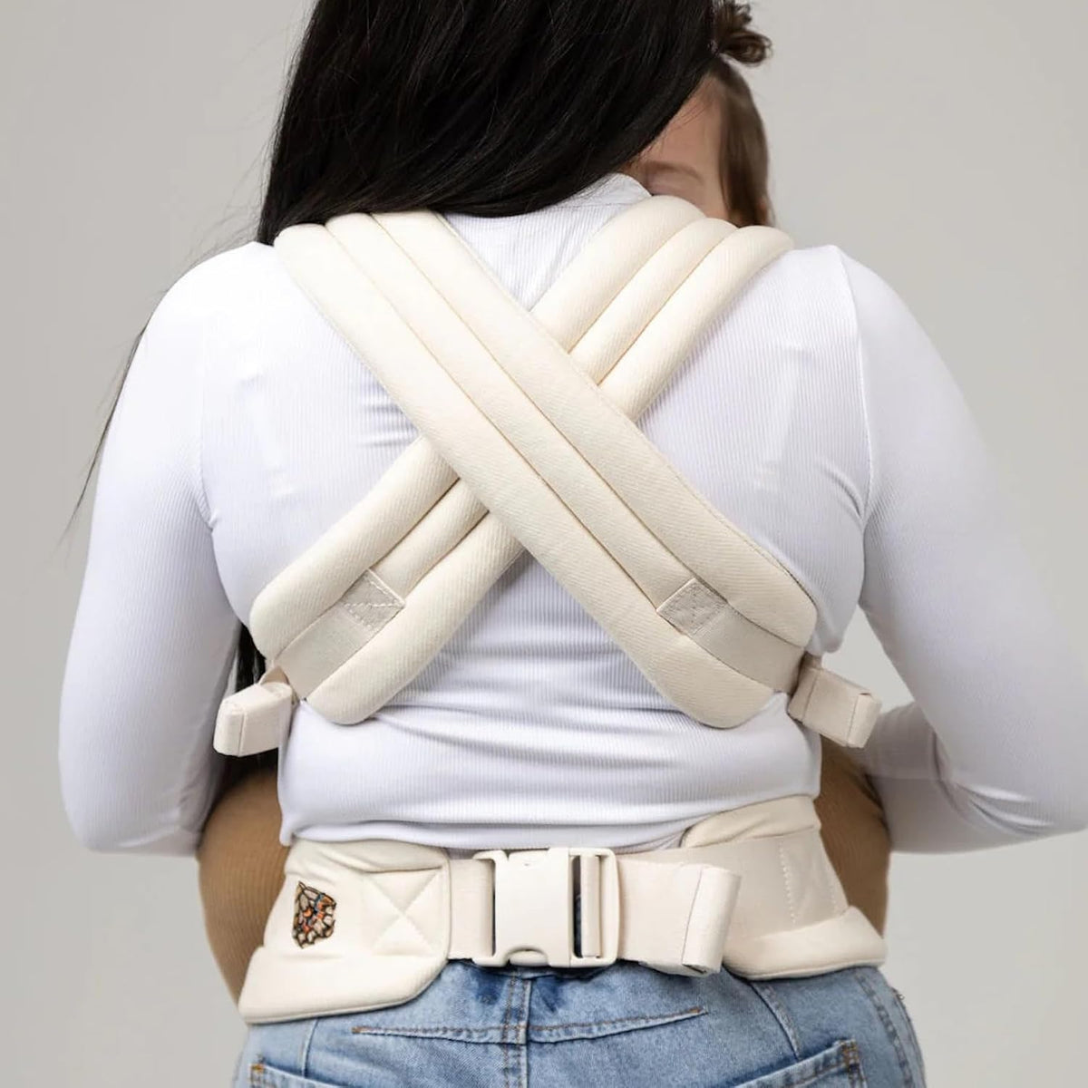 MabÄ Monarch Ergonomic Baby Carrier â Premium Cotton Soft Structured Newborn to Toddler Carrier with Hip-Healthy Design, 3 Carry Positions (9-46 lbs), Lightweight & Breathable, (Ivory)