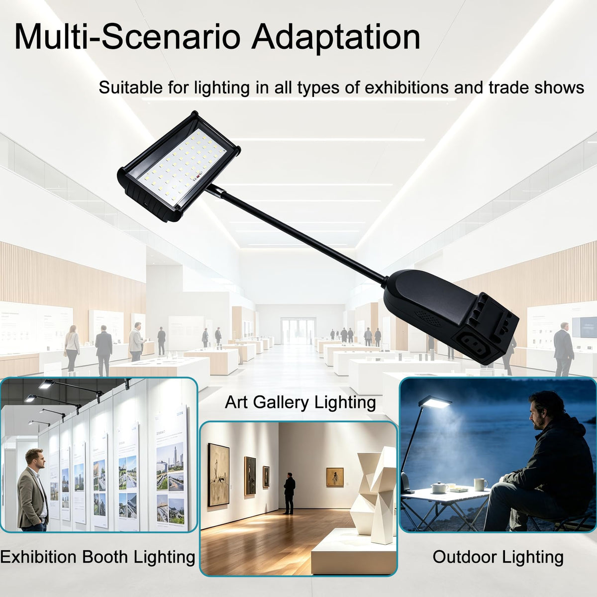 Trade Show Lights LED Display and Exhibit Arm Lighting,Full Accessories