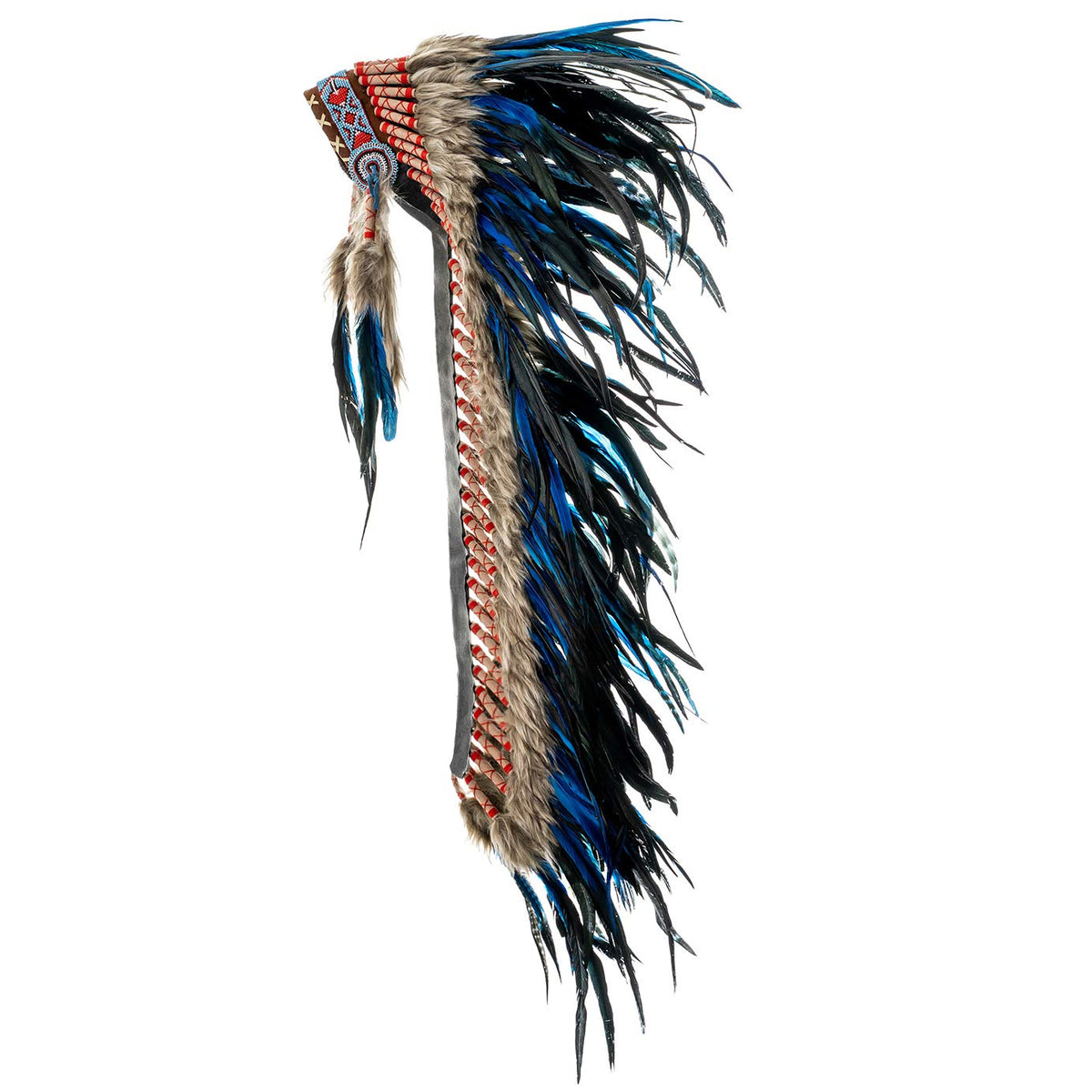 Novum Crafts Large Indian Chief Headdress - Feather War Bonnet Costume
