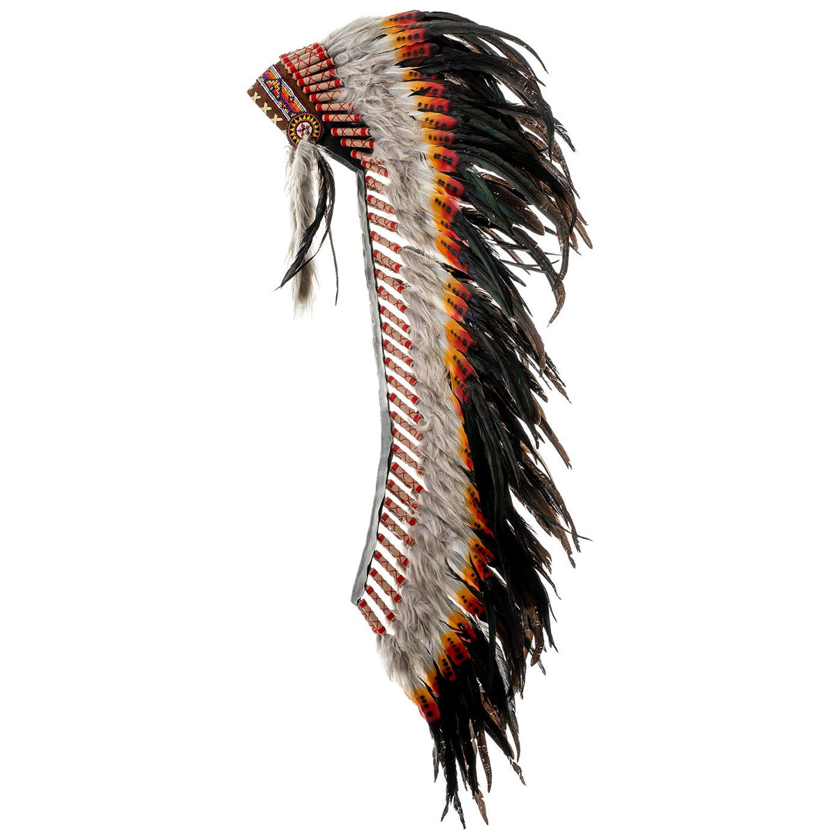 Novum Crafts Large Indian Chief Headdress - Feather War Bonnet Costume
