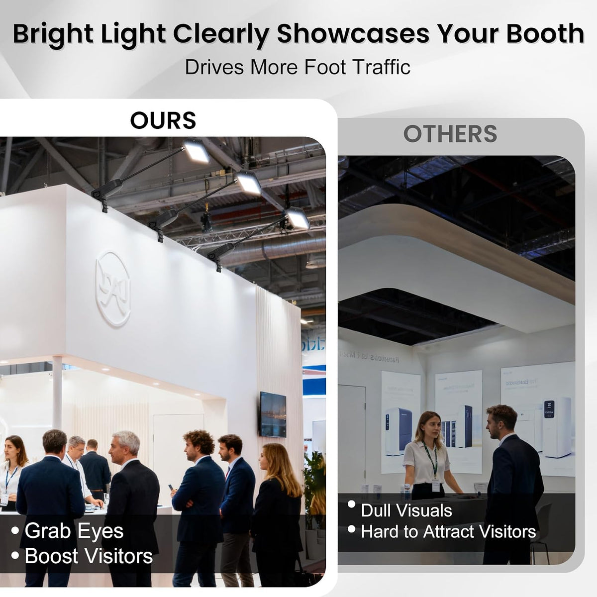 LED Trade Show Display Lights, Connectable for Exhibition Lighting