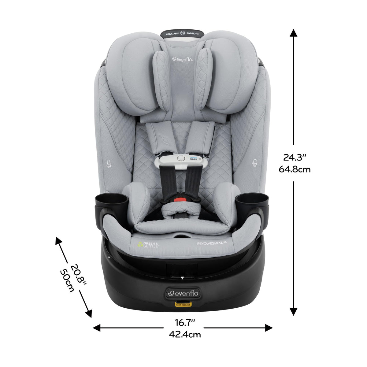 Evenflo Revolve360 Slim 2-in-1 Rotating Car Seat