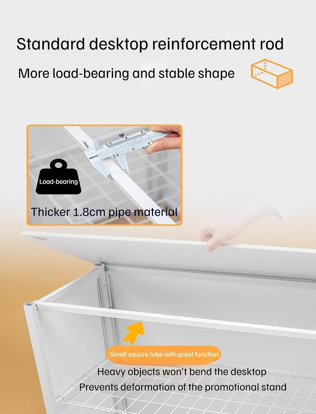 Mobile Portable Promotion Counter, Table Trade Show Display Counter ,Supermarket Tasting Table Booth Banner Advertising Stand(Size2)