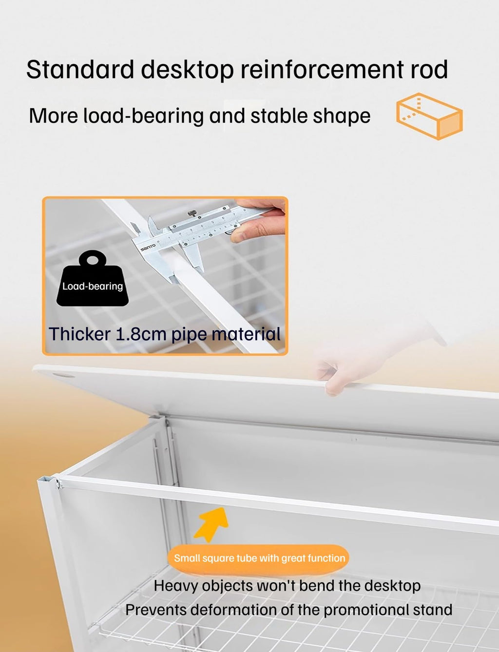 Mobile Portable Promotion Counter, Table Trade Show Display Counter ,Supermarket Tasting Table Booth Banner Advertising Stand(Size2)