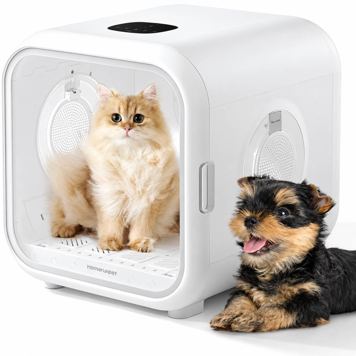 HomeRunPet Dog Dryer for Grooming, 43dB Ultra Quiet Pet Blow Dryer