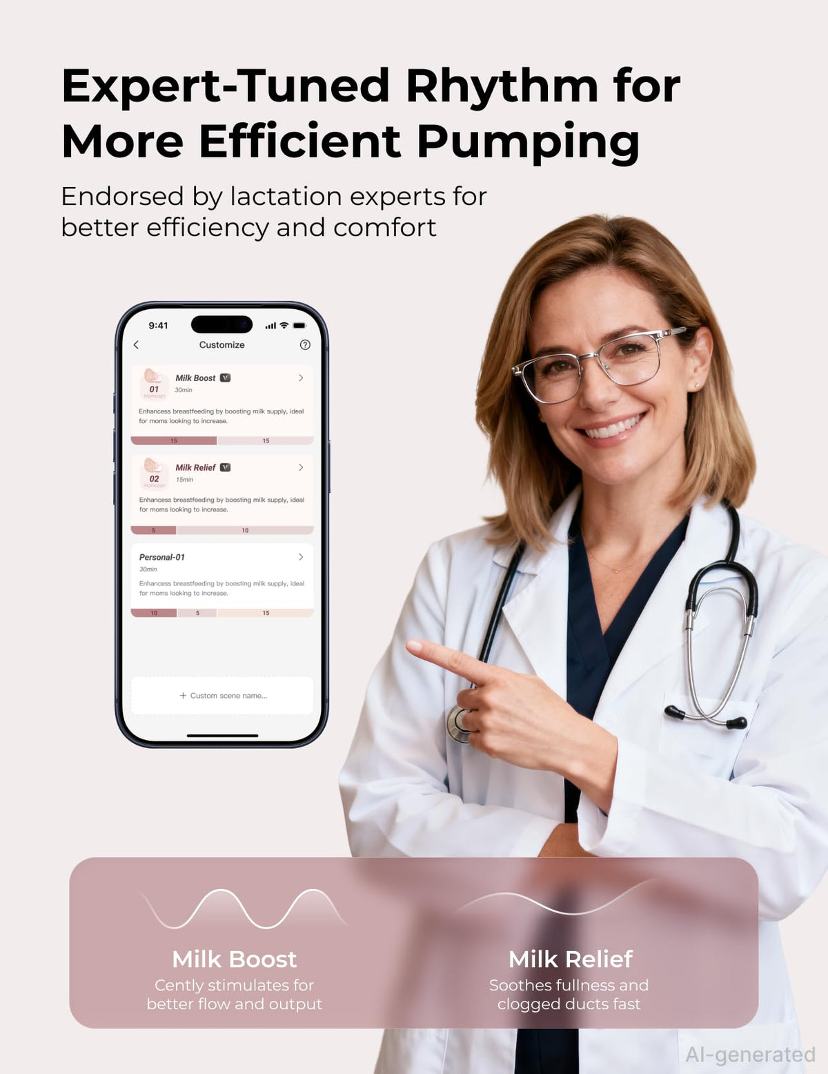Momcozy M5 Lite Hands-Free Wearable Breast Pump, DoubleFit Flange for Baby-Like Comfort, 3 Modes & 9 Suction Levels, No Flange Insert or Hard Carry Case, 24mm, 2-Pack, Cozy Red