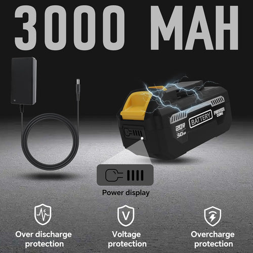 5T Cordless Car Jack Set Battery/Charger for Dewalt 20v, Lift 6.1-17.7"
