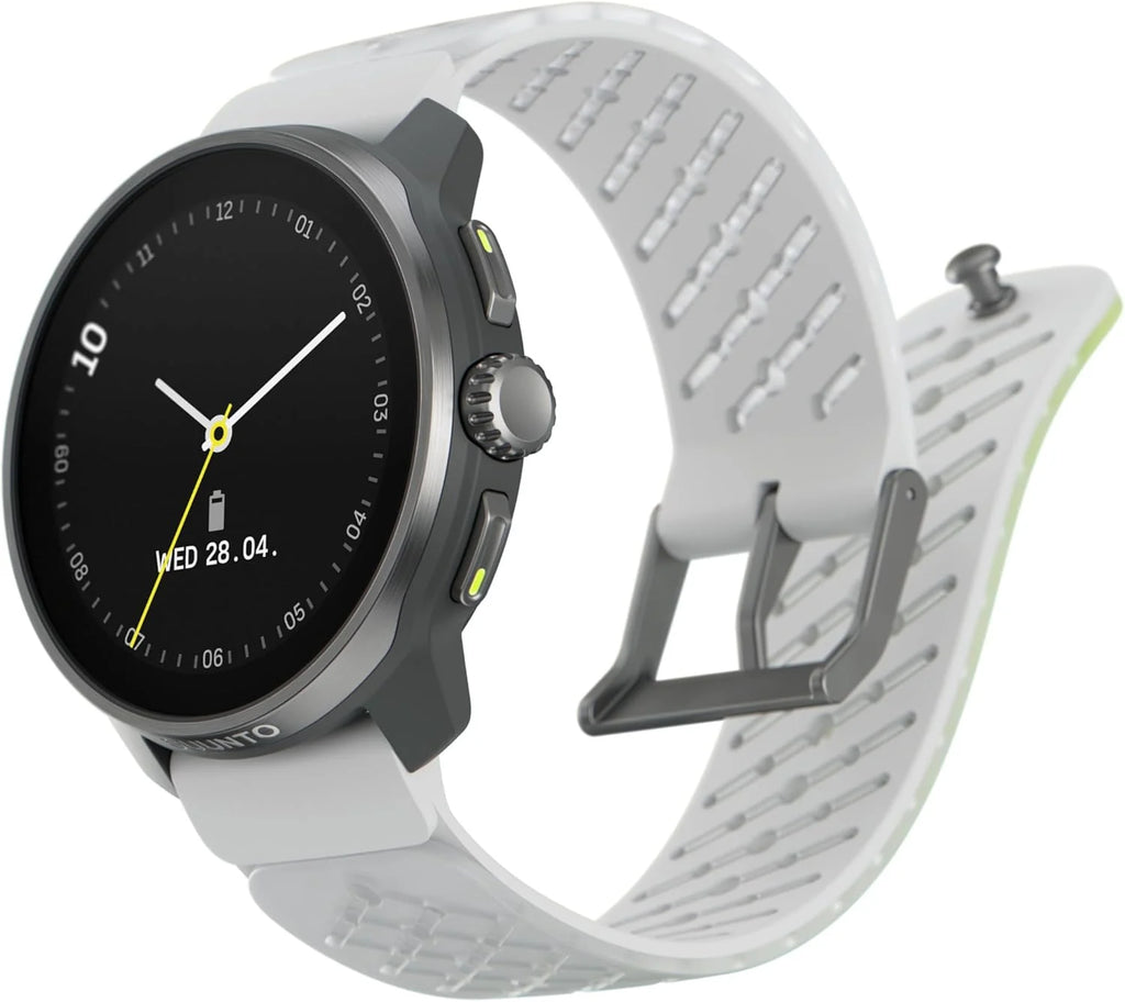 SUUNTO Race S Zegarek Biegowy z Ekranem Dotykowym Amoled, Dwuzakresowy Gps Zegarek Sportowy, Śledzenie Hrv i Snu, Plan Treningowy Oparty na Si, Bezpłatne Mapy Offline, Wodoodporność do 50M