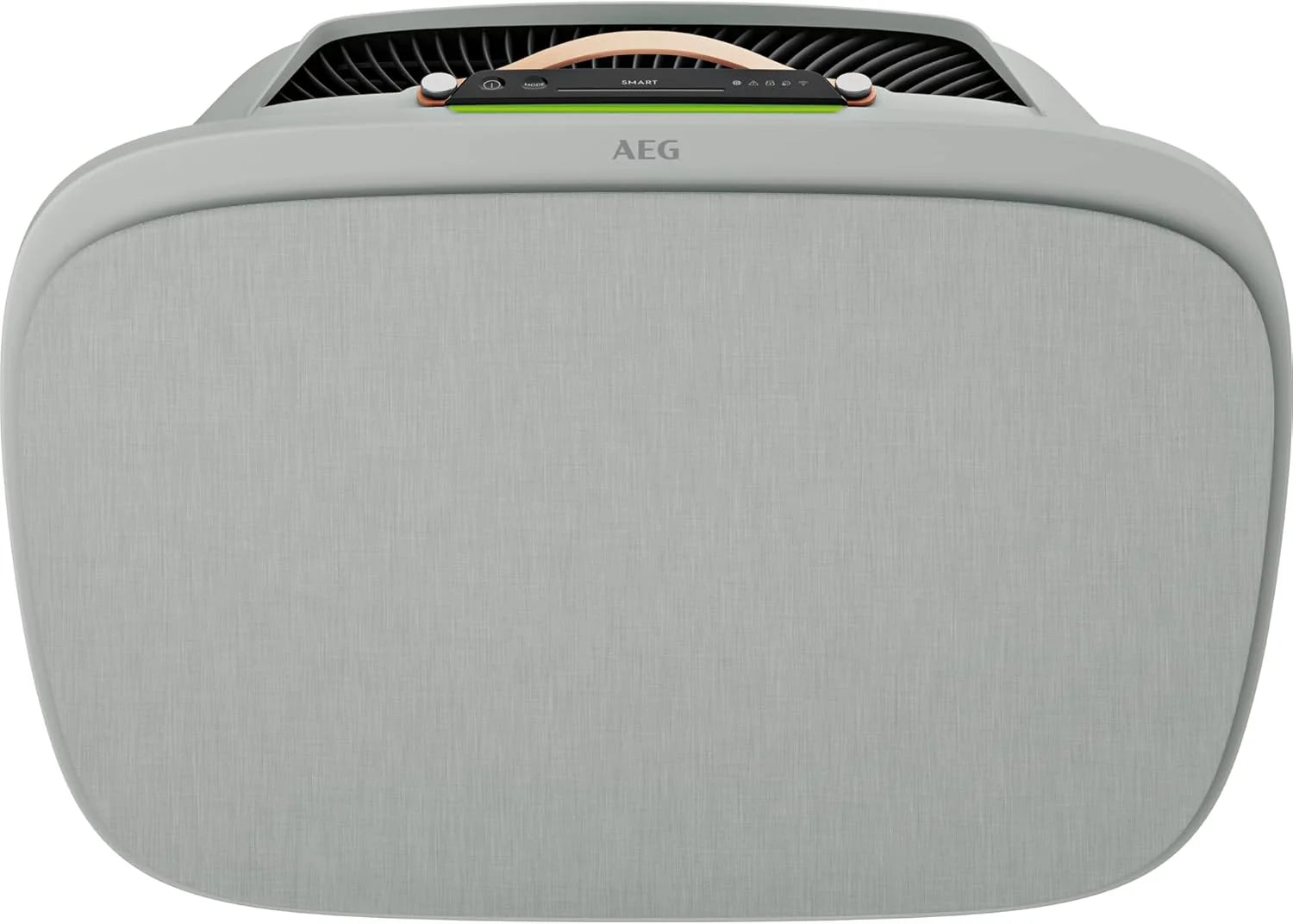 AEG APU72771DG oczyszczacz powietrza, filtr HEPA, eliminuje 99,5% bakterii, pojemność do 70 m2, 3 prędkości, dotykowy, sterowanie głosem, Wi-Fi, czujnik wilgotności/temperatury, filtrowanie 4 etapów,