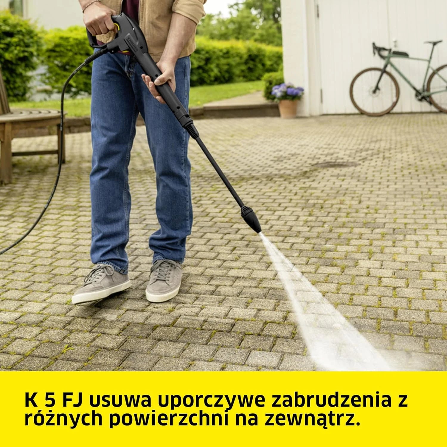 Kärcher Myjka ciśnieniowa K 5 Power Control, 145 bar, 500 l/h, wydajność powierzchniowa: 40 m²/h, filtr wody, waga: 13 kg, wąż ciśnieniowy i pistolet, lanca rotacyjna i dysza strumieniowa