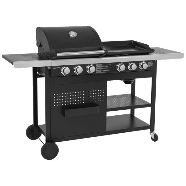 Grill gazowy Vesuvio Duo – 3 palniki + patelnia grillowa 3-palnikowa