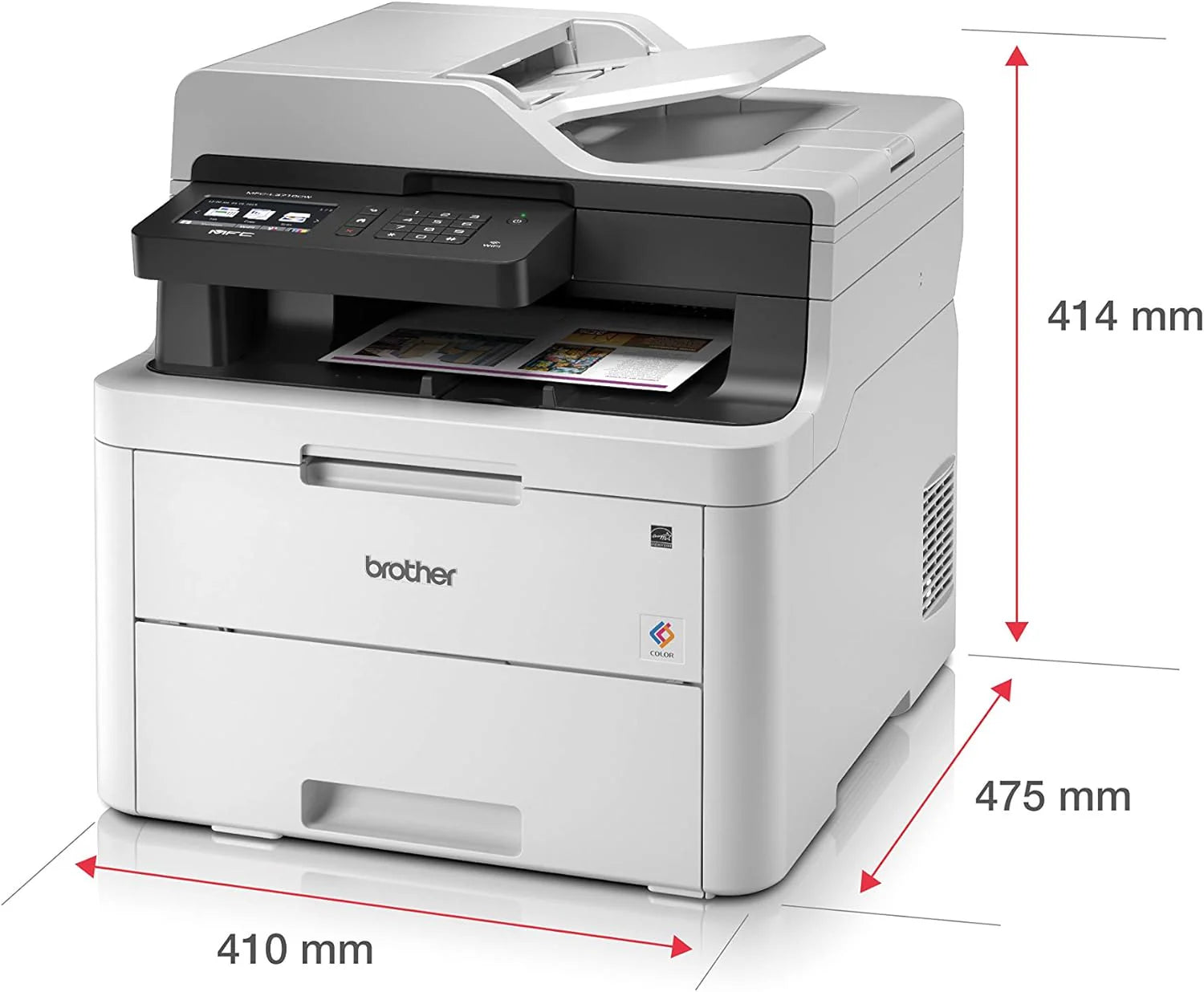Brother MFC-L3710CW - Wielofunkcyjna drukarka laserowa 4 w 1 - kolorowa - cicha 45db - Pamięć 512MB - Airprint - WiFi