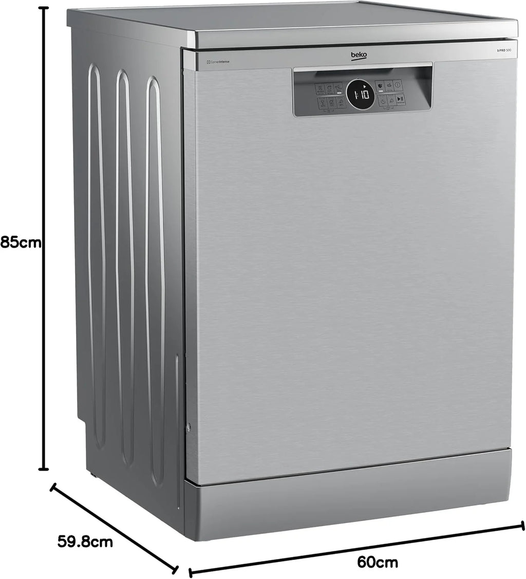 Beko BDFN26430W zmywarka do naczyń 60 cm, wolnostojąca, do zabudowy, na 14 nakryć wymiarowych, 6 programów, 4 dodatkowe funkcje, 3 poziomy zlewu, HigienIntense, SelfDry, program do połowy załadunku,