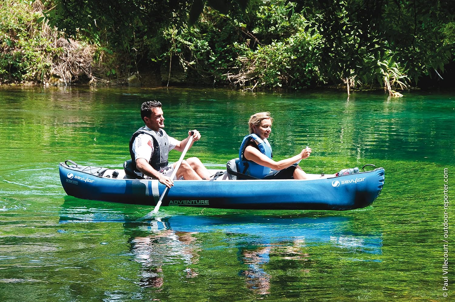 Sevylor 2000009548 Nadmuchiwany Kajak, Niebieski/Szary, 314 x 88 cm