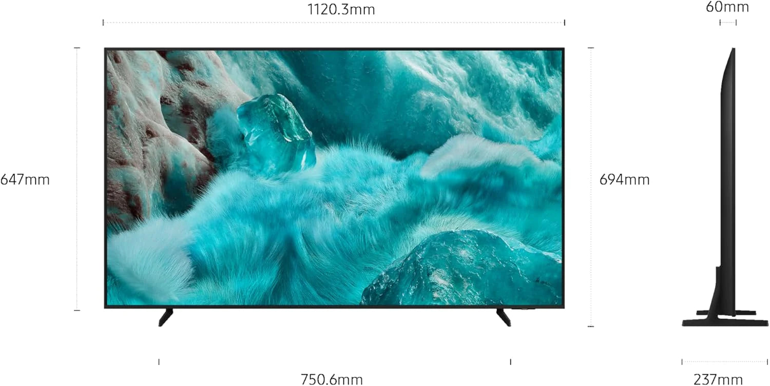 SAMSUNG Telewizor 50 cali QLED Q7F 4K Smart TV z wizją AI, 100% głośności kolorów z kropką kwantową, autentyczny Quantum Dot i Motion Xcelerator