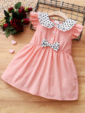 Baby Girl Cotton Bow Dress – Comfortable Everyday Style