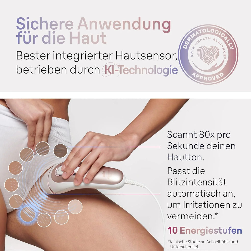 Braun IPL Silk·expert Pro 3 – urządzenie do usuwania włosów IPL, trwałe i bezbolesne usuwanie włosów w domu – w zestawie etui, golarka Venus, 2 nasadki, zaprojektowane w Niemczech – PL3136, biały