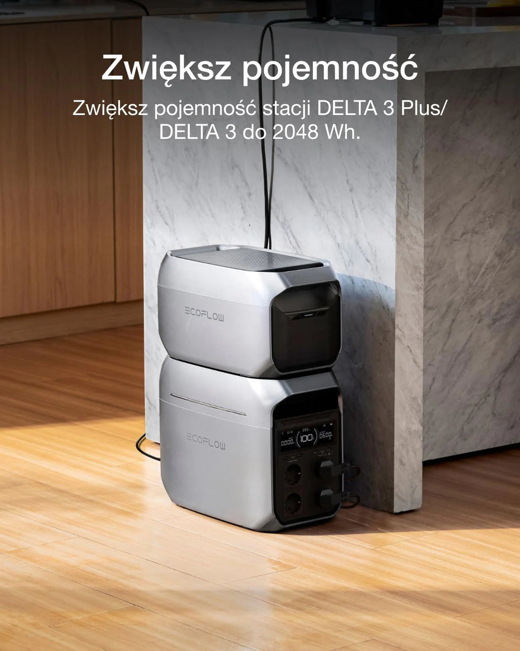 EF ECOFLOW DELTA 3 przenośna stacja zasilania, baterii 1024 Wh z możliwością rozszerzenia, zasilanie rezerwowe na kemping z możliwością rozszerzenia, zasilanie rezerwowe do domu