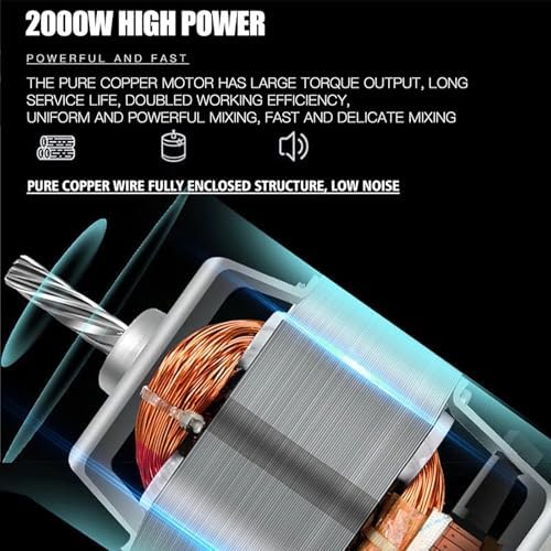 2000W 10L Mikser do ciasta – komercyjna mikser ze szortami, whisk & Beater for Bread, Cake & Pizza Baking